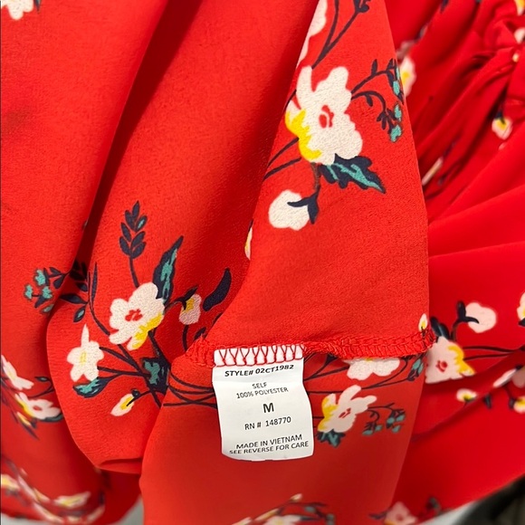 Sienna Sky Red Floral Blouse - Picture 6 of 8